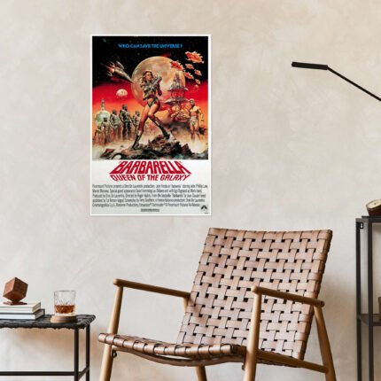 Barbarella: An Iconic Vintage Sci-Fi Movie Poster Wall Art