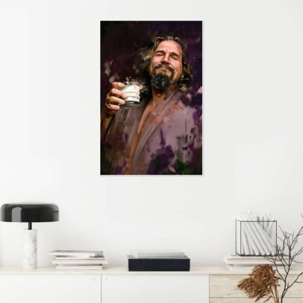 The Dude Abides: An Iconic Pop Art Big Lebowski Movie Wall Art