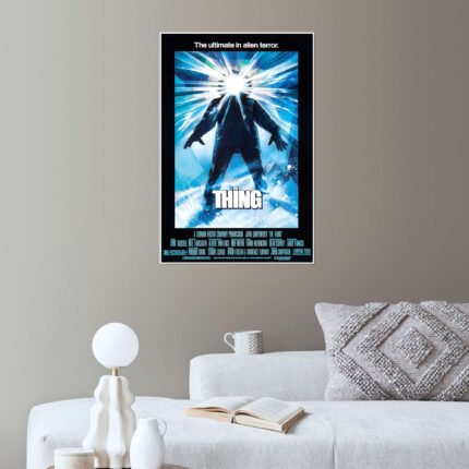 The Thing: An Iconic Vintage 80s Horror Movie Poster Wall Art