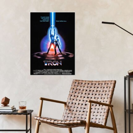 Tron: An Iconic Vintage 80s Sci-Fi Movie Poster Wall Art