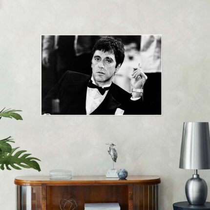 The King's Paranoia: An Iconic Vintage Scarface Movie Wall Art