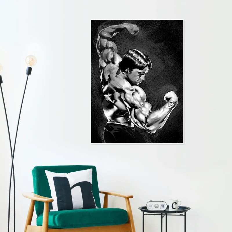 Arnold Schwarzenegger Pumping Iron Art