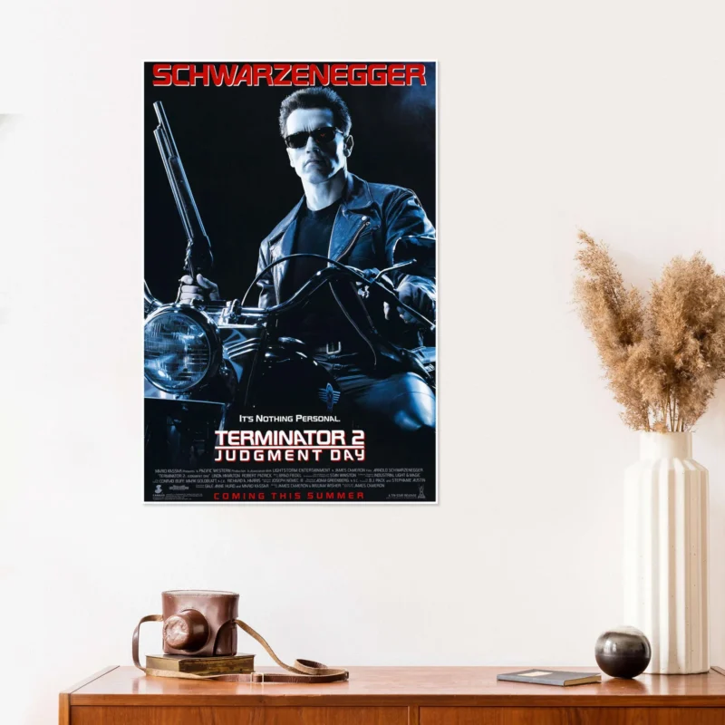 Iconic Terminator 2 Movie Poster Art