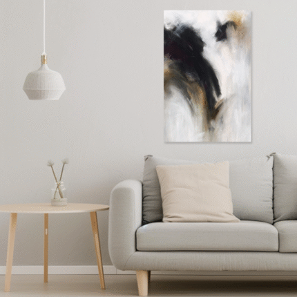 Shadow Dance: A Modern Abstract Wall Art for Your Living Room