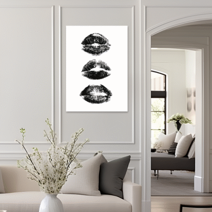 Sealed With a Kiss: A Unique Pop Art Wall Art for Your Living Room