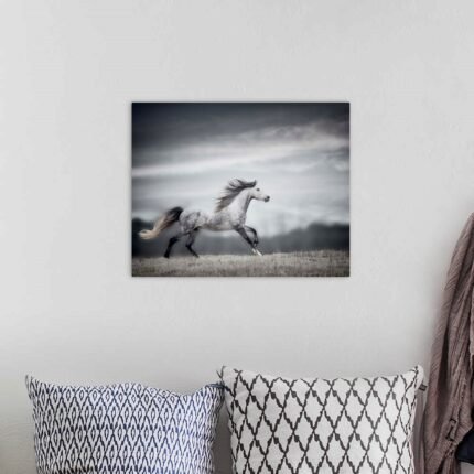 Spirit of the Wind: A Dramatic Wildlife Horse Wall Art for Your Home