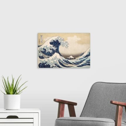 The Great Wave: A Timeless Vintage Japanese Wave Wall Art by Hokusai