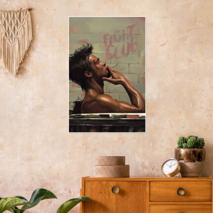 Project Mayhem's Architect: A Vintage Fight Club Movie Wall Art