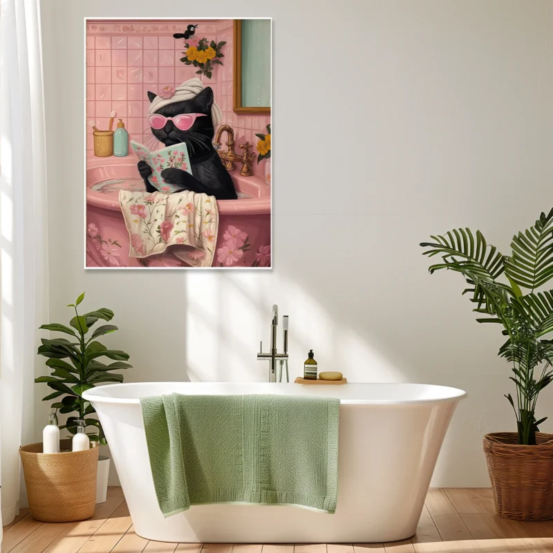 Bubble Bath Diva bathroom art