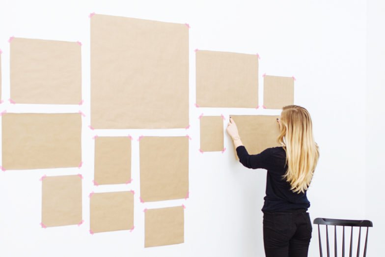 Paper Template Gallery Wall Planning