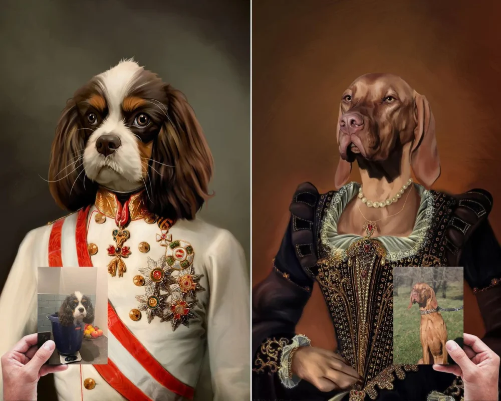 Regal Renaissance Pet Portrait
