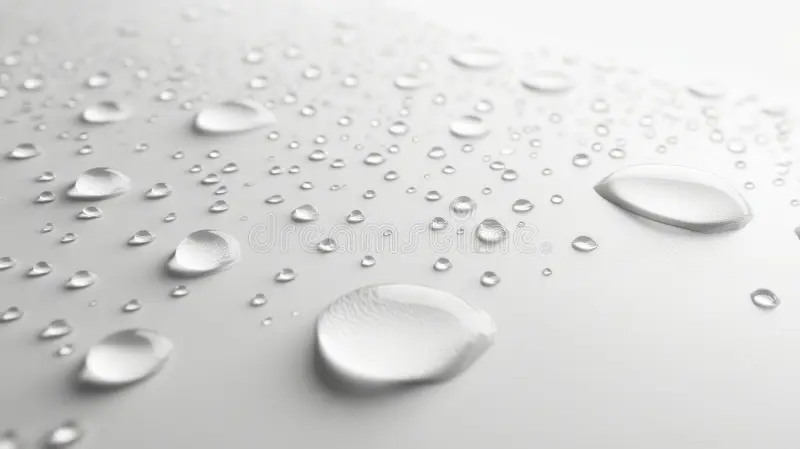 Water resistant protective coating on canvas