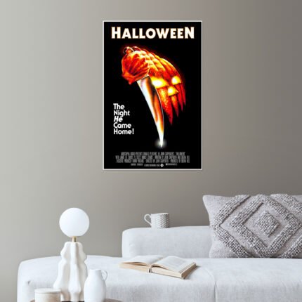The Night He Came Home: A Vintage Halloween Movie Wall Art