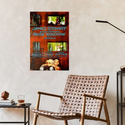 The Voyeur's View: A Vintage Rear Window Movie Wall Art