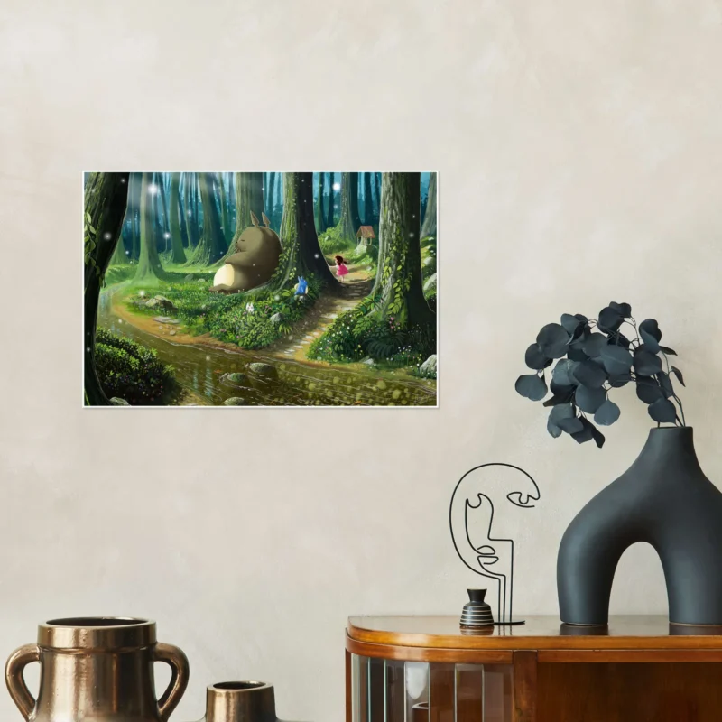 Studio Ghibli My Neighbor Totoro nursery wall art deco